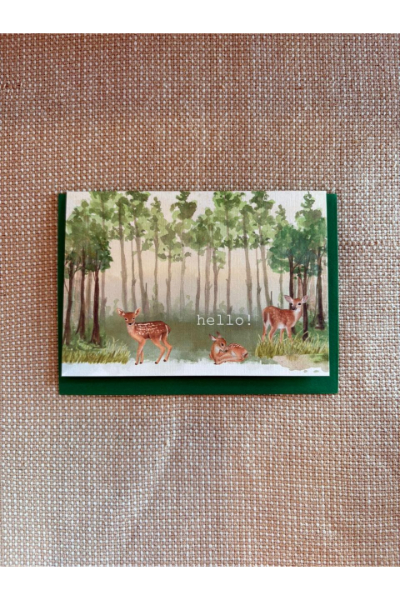 Greeting Card - Hello Deer